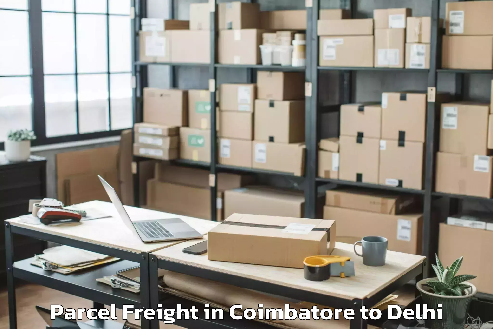 Affordable Coimbatore to Delhi Airport Del Parcel Freight